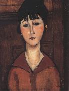 Amedeo Modigliani Ritratto di ragazza or Portrait of a young Woman (mk39) oil painting on canvas